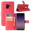 Stylish Book Case for Samsung Galaxy A8 2018 / A530 RED