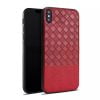 Braided Leather Cover Case for iPhone X (RED)