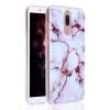 Silicone Marble Back Case for Huawei Mate 10 Lite (Purple)