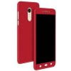 360 Plastic Full Body Cover/Case + Tempered Glass for XIAOMI NOTE 4 / NOTE 4X (RED)