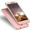 360 Plastic Full Body Cover/Case + Tempered Glass for XIAOMI NOTE 4 / NOTE 4X (ROSE GOLD)