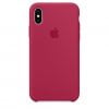 Silicone Back Cover/Case for iPhone XR ROSE RED