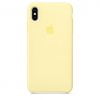 Silicone Back Cover/Case for iphone Xs Max MELLOW YELLOW
