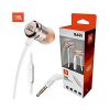 JBL T290 In-Ear Headphones Wired 3.5mm With Mic, Flat Cord With Universal Remote, Pure Bass Sound WHITE
