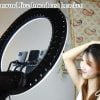 48cm (18″) LED Ring Light / with TRIPOD 2.0m / 3 Phone Holders / Remote Control