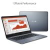 ASUS Laptop E14, 14″ HD, Intel Celeron N4000 Processor, 4GB RAM, 64GB EMMC Storage, Windows 10,