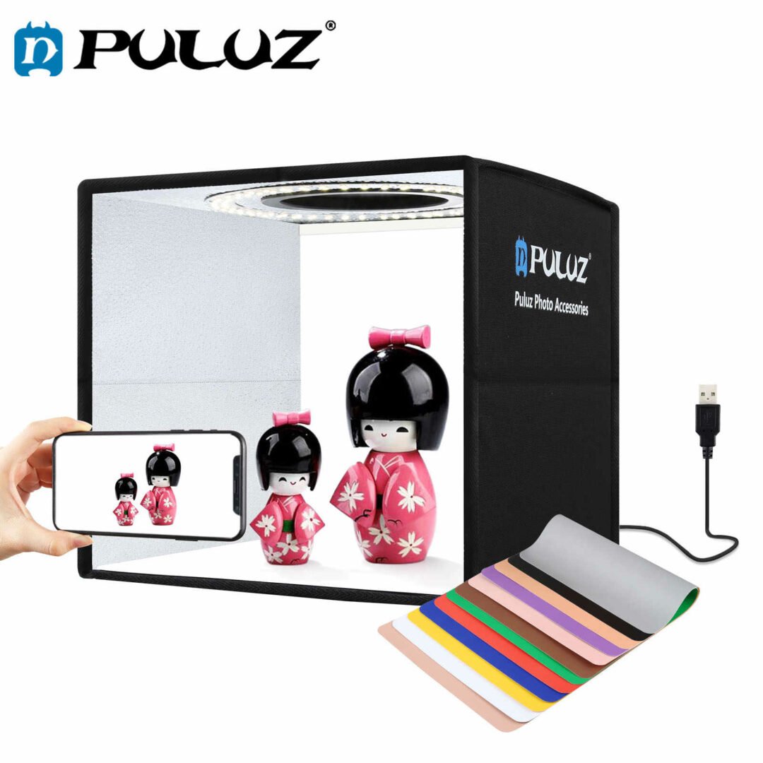 PULUZ Mini Lightbox Folding Photo Studio Light Box Photograph 25cm x 25cm –  Gadgets House