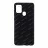 Silicone Protective Cover/Case For Samsung Galaxy A21s / SM-A217 (Black)