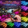 4pcs Car Interior Atmosphere Lights with 8 Color 9 LED light