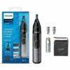 Philips Nose Trimmer NT3650/16, Cordless Nose, Ear & Eyebrow Trimmer with Protective Guard System