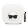 Karl Lagerfeld Choupette Head For Apple AirPods 3 White