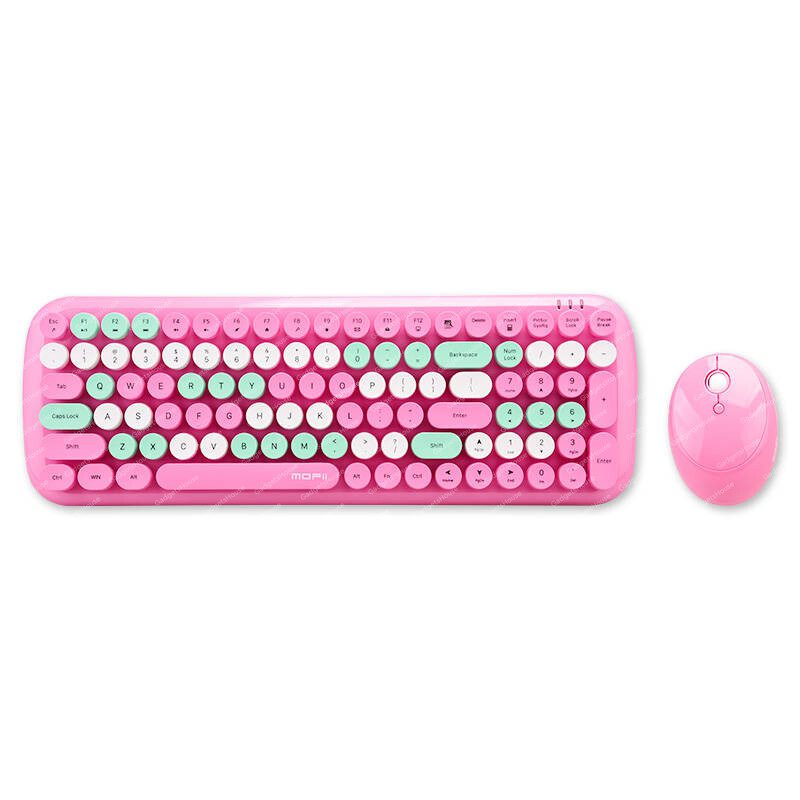 MOFII Wireless Keyboard + Mouse set Candy XR 2.4G (pink) – Gadgets House