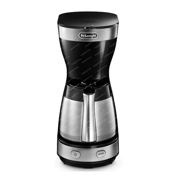 DELONGHI ICM16710 Filter Coffee Machine, Black / Silver