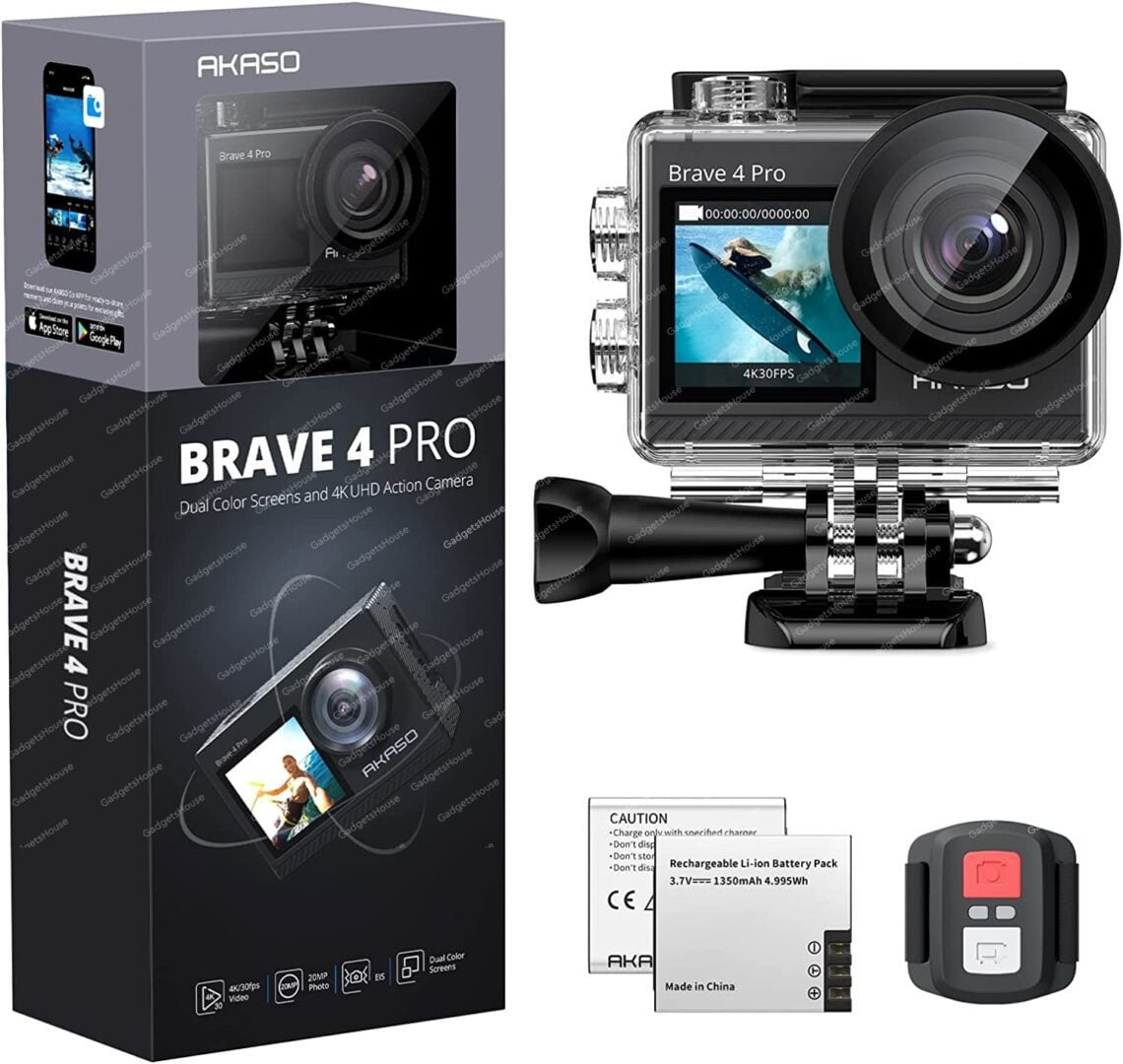Akaso Action Camera 4K 30FPS 20MP Brave 4 Pro