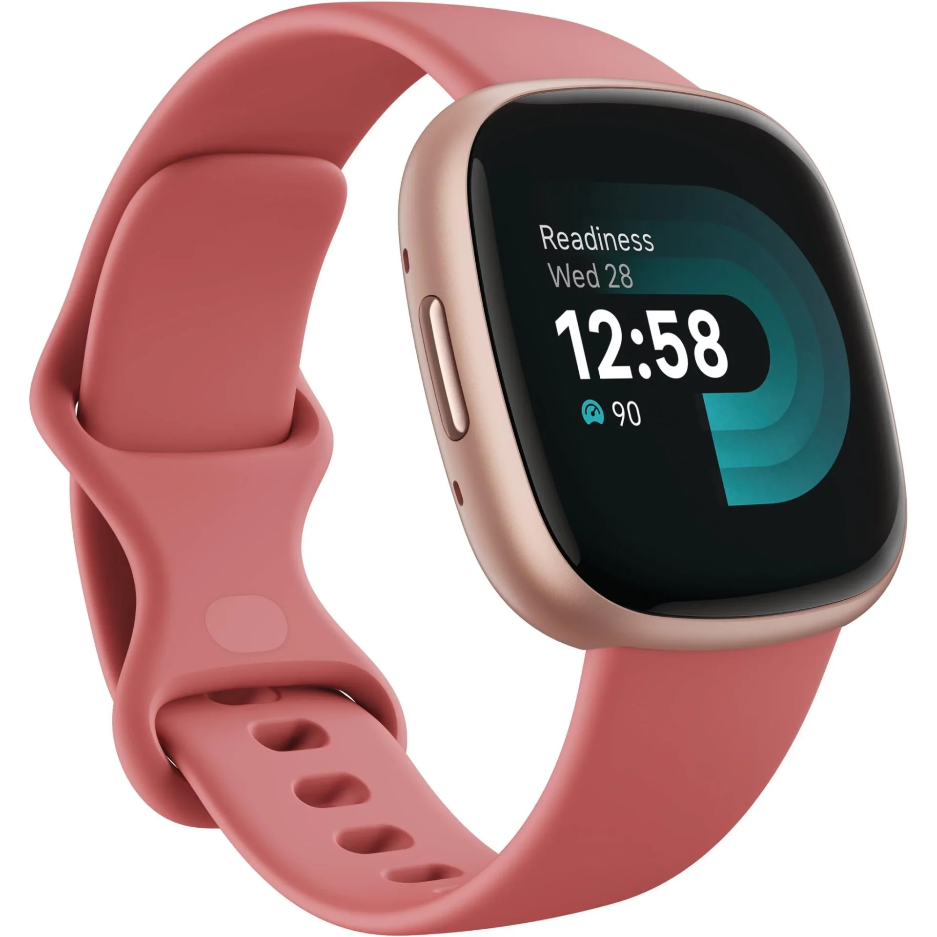 FITBIT Versa 4 Health & Fitness Smartwatch – Pink Sand/Copper Rose Aluminium