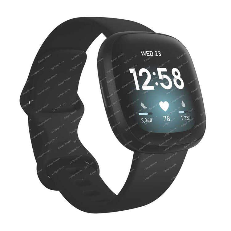 FITBIT Versa 3 Health & Fitness Smartwatch – Versa Aluminum Black